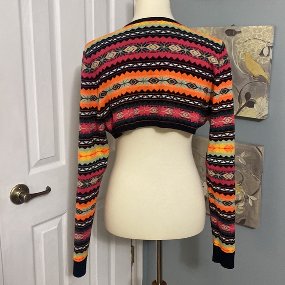 Excellent condition 
Maeve by Anthropology XL Colorful Striped Sweater Shrug - Picture 3 of 4